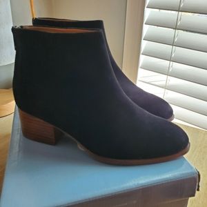 Seychelles Floodplain black suede ankle boots 7 Anthropologie